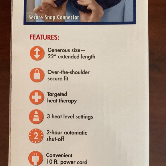 THERA CARE BRAND NEW IN BOX HEAT THERAPY PERSONAL HEATING PAD WRAP - Picture 8 of 8